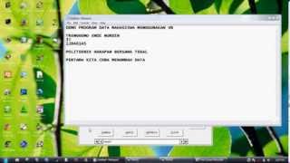 Tutorial data mahasiswa menggunakan visual basic
