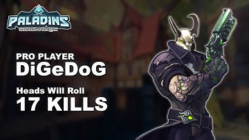 DiGeDoG Androxus 17 KILLS!! Paladins Pro (NiP) Ranked Gameplay 1440p High Quality Video