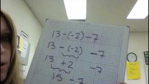 Subtract Integers Video