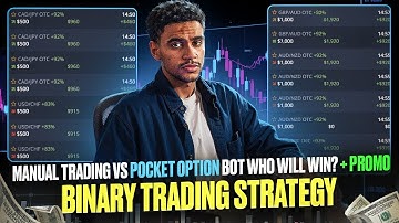 MANUAL TRADING VS POCKET OPTION BOT WHO WILL WIN? + PROMO | BINARY TRADING STRATEGY