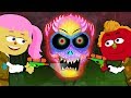 Face Painting Skeletons Fun With Mini and Len | Nursery Rhymes Teehee Town