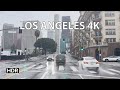 Rainy Los Angeles - Sunset Strip to Downtown - Scenic Drive 4K HDR
