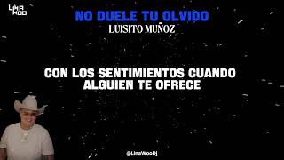 NO DUELE TU OLVIDO - LUISITO MUÑOZ LYRIC
