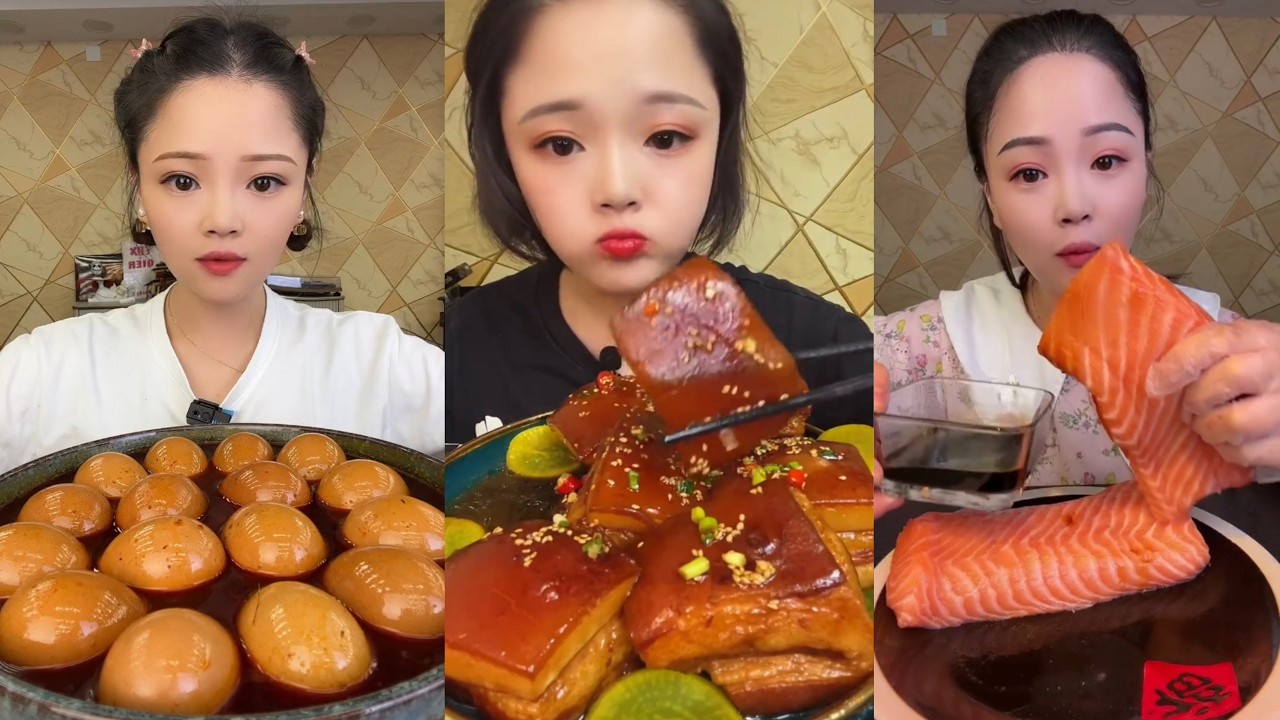 ASMR MUKBANG | Red Braised Pork Belly 