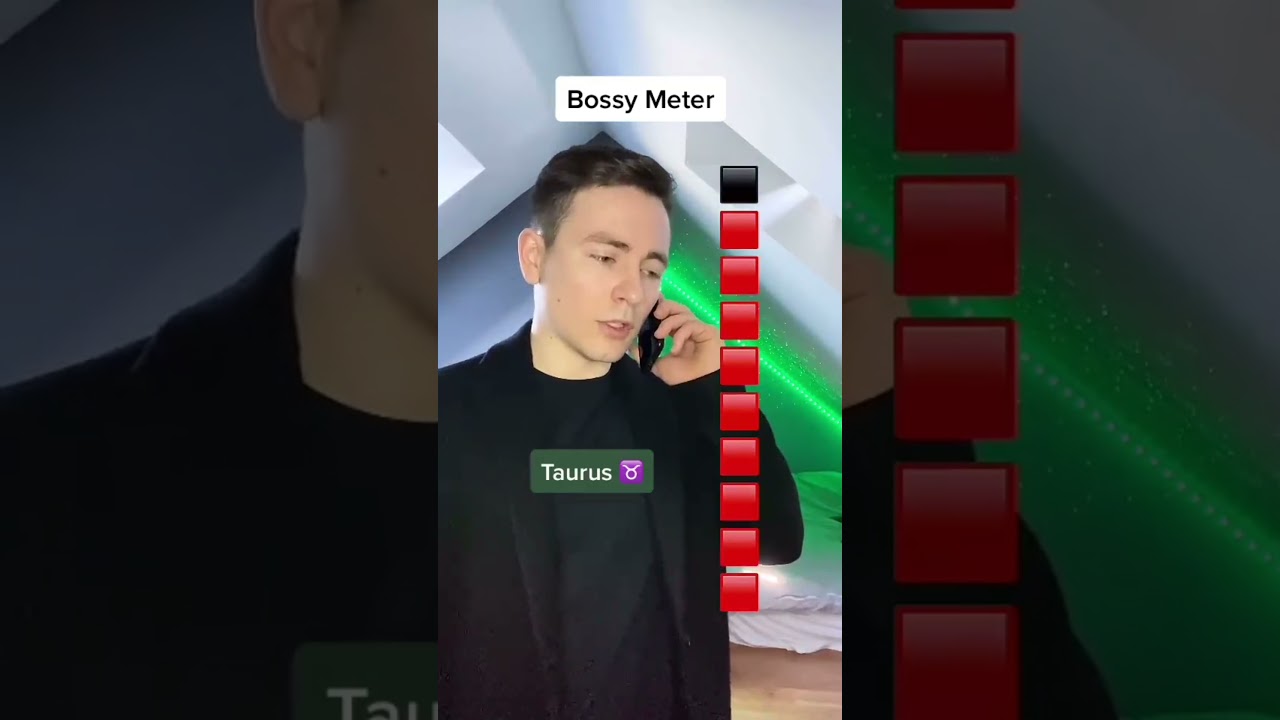 Zodiac Signs - Bossy Meter 😎 part 1 / #shorts / Zodiac Signs TikTok by Astroscope