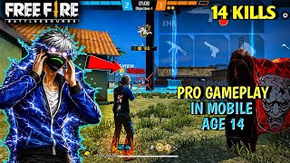 Free fire gameplay | age 14 pro level gameplay | dkd gaming | gamerboy 