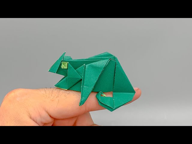 Origami Chameleon - YouTube