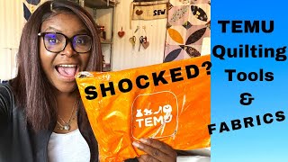 WOW!!! What the hell did I just discover...TEMU QUILTING TOOLS & FABRICS LETS CHECK IT OUT. #temuau