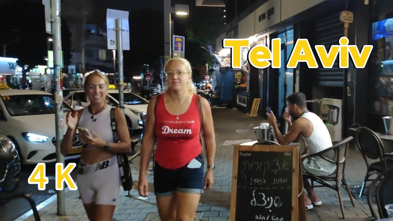 Ночная жизнь Тель-Авива | Пешеходная экскурсия 4K
