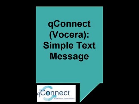 qConnect's Vocera.. Phone Simple Text