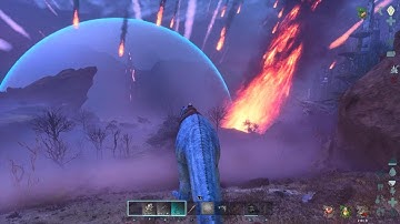 Meteor Shower in the Wasteland on Extinction ARK Survival Ascended