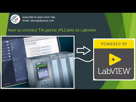 how to connect Tia portal (PLCsim) to labview