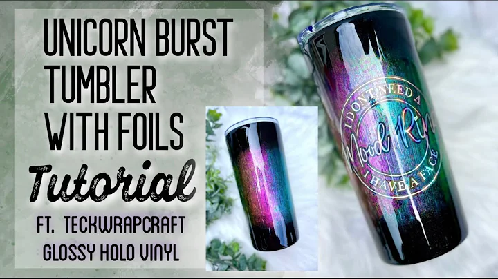 UNICORN BURST TUMBLER WITH FOILS | FT TECKWRAPCRAF...