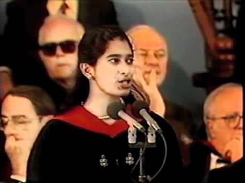 Harvard Commencement 1993 - Bhaswati Bhattacharya&rsquo;s Oration