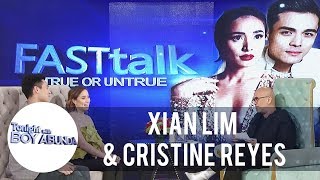 Fast Talk With Xian Lim And Cristine Reyes Twba