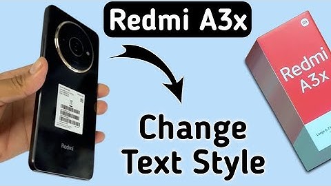 Redmi A3x Font style change kaise kare, how to change text style in Redmi, how to download font styl