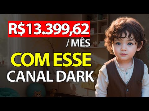 SAIU! 🚀 Canal Dark Infantil POUCO EXPLORADO e que pega Muita Visualização