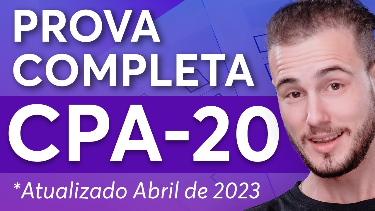 PROVA CPA20 COMPLETA GRÁTIS - Acamef