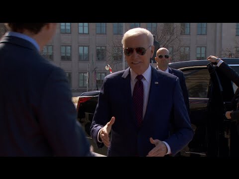 U.S. President Joe Biden arrives at Parliament Hill | CANADA TRIP