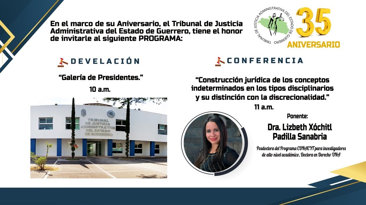 35 ANIVERSARIO DEL TRIBUNAL DE JUSTICIA ADMINISTRATIVA DEL ESTADO DE