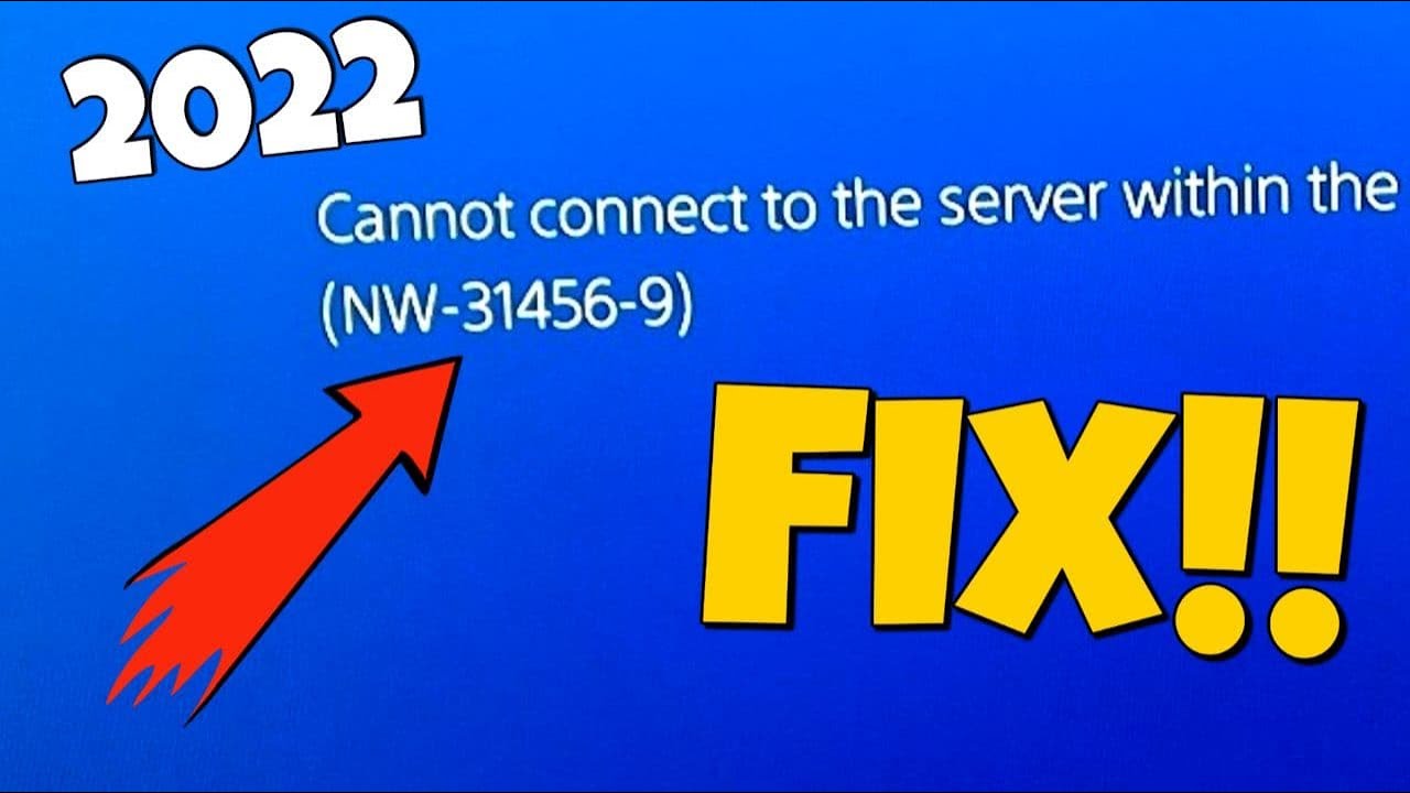 Justering Regnfuld sammen How to Fix PS4 Error Code NW-31456-9 | Cannot Connect to the Server Within  the Time Limit PS4 - YouTube