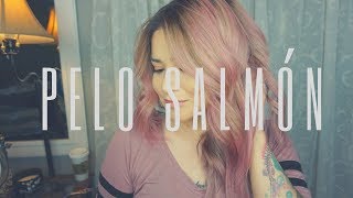 PELO COLOR SALMON PEACH HAIR COMO PINTAR EL CABELLO ROSADO EN CASA - PASO A PASO