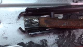 T5 van kombi seat bracket removal