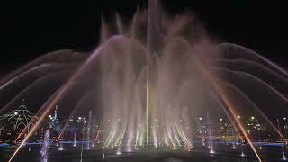 Epic Universe Cosmos Fountain Show- How To Train Your Dragon Music, Universal Orlando Resort