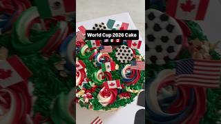 World Cup 2026 Cake 🇺🇸 🇲🇽 🇨🇦 #lettercake #cake #worldcup2026