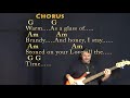 Tennessee Whiskey (Chris Stapleton) Bass Guitar Cover Lesson in G with Chords/Lyrics