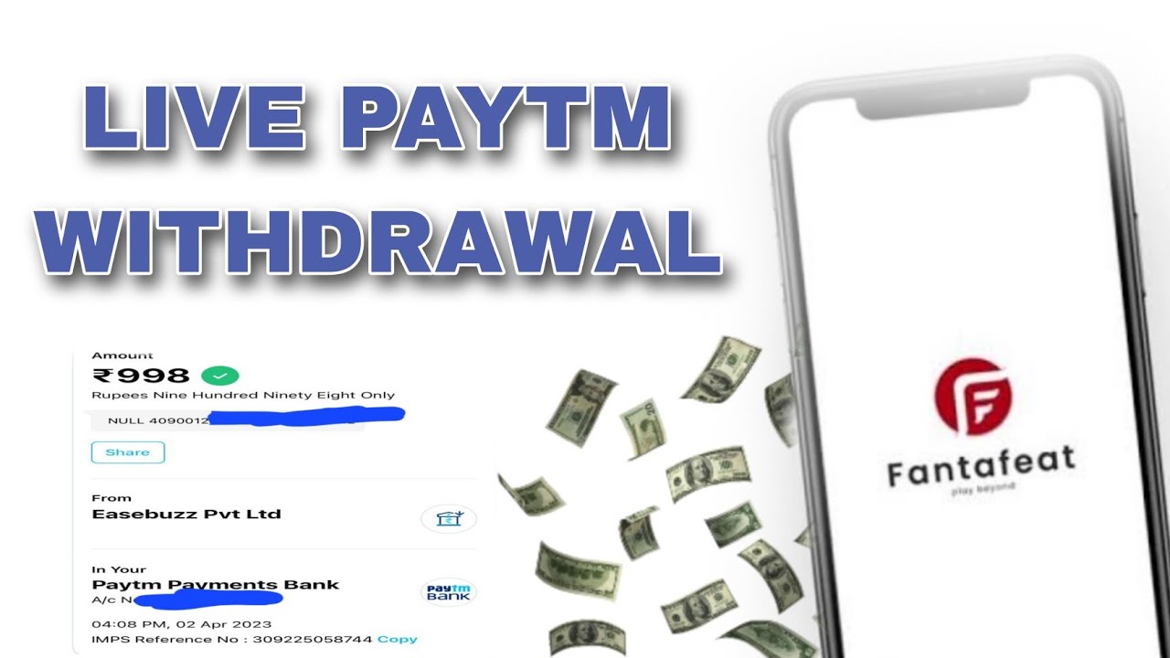 Fantafeat Live Paytm Withdrawal proof