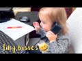 Tiny Bosses in Action! | Babies Hilariously Try Adulting