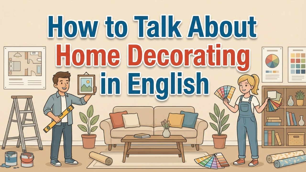 Практика разговорного английского: аудирование и говорение | Разговор о декорировании дома на анг...