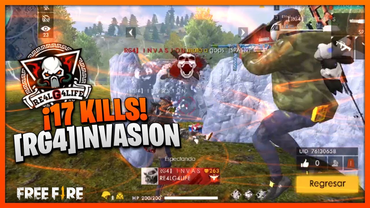EL MEJOR JUGADOR DEL CLAN RE4LG4LIFE? | INVASION 🇳🇮 | FREE FIRE