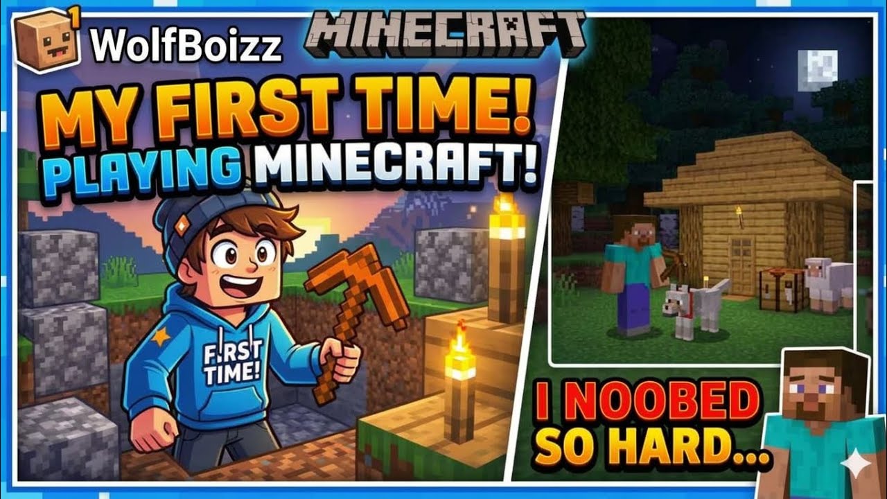 🤔I played Minecraft for the first time and this happened 💥 - YouTube