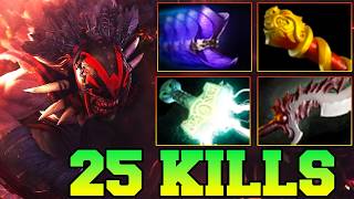 25 Kills BloodSeeker Dota 2 Pro Safe Lane Gameplay Guide Best Item Build Carry 7.41