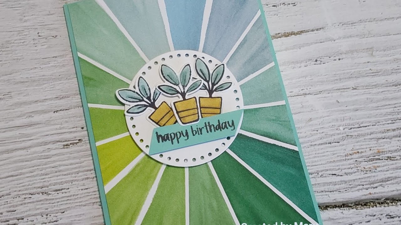 Easy card featuring Full of Life Designer Series paper from Stampin' Up ...