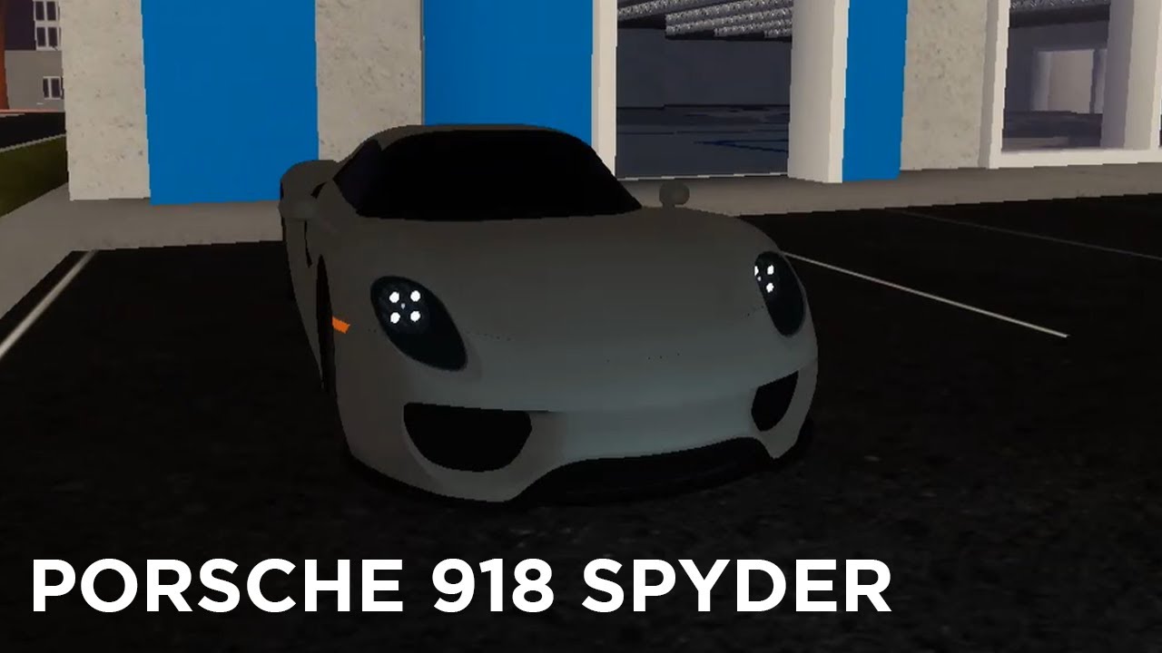 Roblox Vehicle Simulator Porsche 918 Spyder Review Youtube