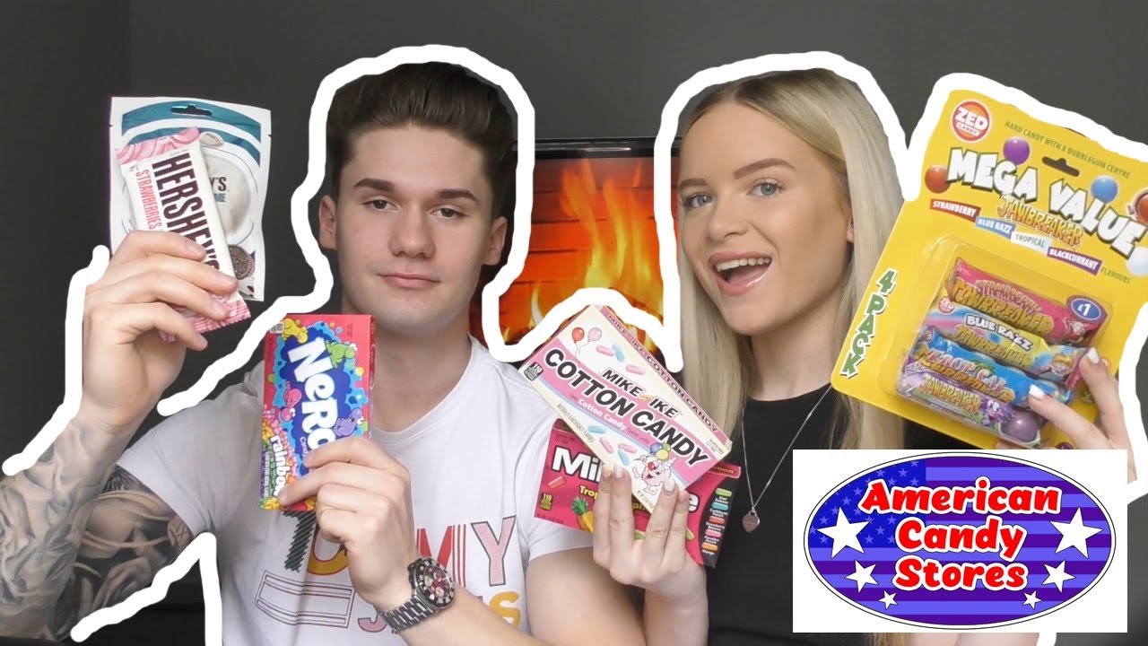 BRITISH COUPLE TRIES AMERICAN CANDY *shocked*