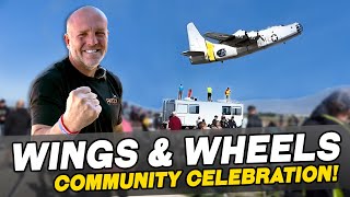 Racing Cars and Inverted Airplanes Promoting Aviation | Wings &amp; Wheels 2023