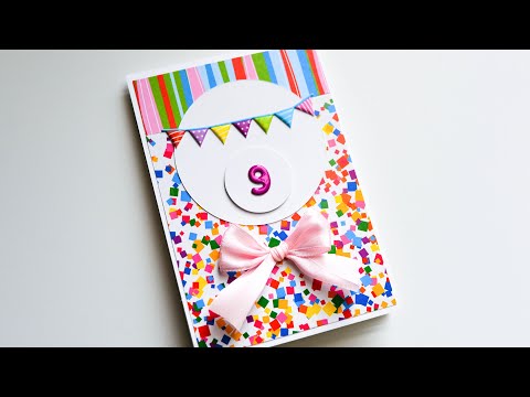 How to make : Birthday Greeting Card | Kartka Urodzinowa - Mishellka #427 DIY