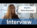 Kohl's Interview - Sales Associate