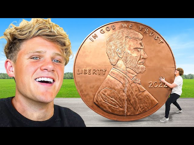 I Built Ryan Trahan A Giant Penny! class=