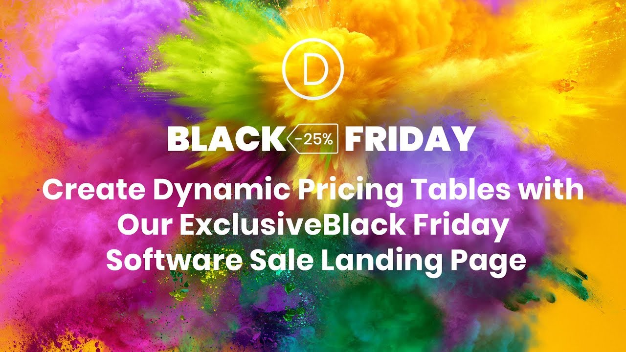 Create Dynamic Pricing Tables with Our Exclusive  Black Friday Software Sale Landing Page