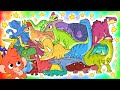 Club Baboo | A lot of Dinosaurs! | Learn the names and sounds of cool dinosaurs with Baboo