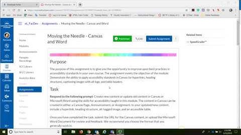 CCS: Submitting Canvas Assignments with O365 OneDrive