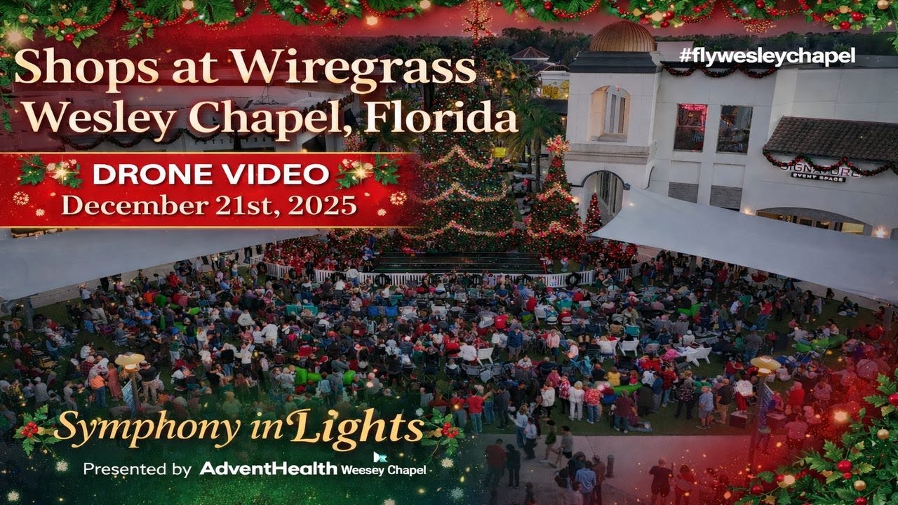 The Shops at Wiregrass Drone Video Wesley Chapel Florida December 21st 2025 