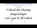 Cours dlectromagntisme  em153  champ magntique  invariances symtries fil infini