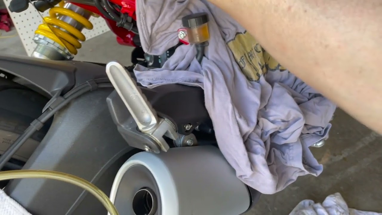 Ducati 797+ rear brake bleed