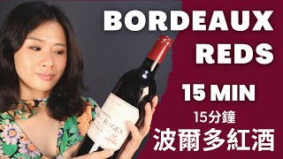 Everything that you need to know about BORDEAUX REDS! 15分鐘認識波爾多紅酒. (Eng Subs + 中文字幕)